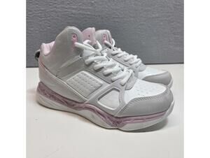 AND1 Girl's Sneakers Grey Pink Size 4 NEW Durable Comfortable